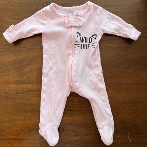 Wild One Pink Kids Pajamas